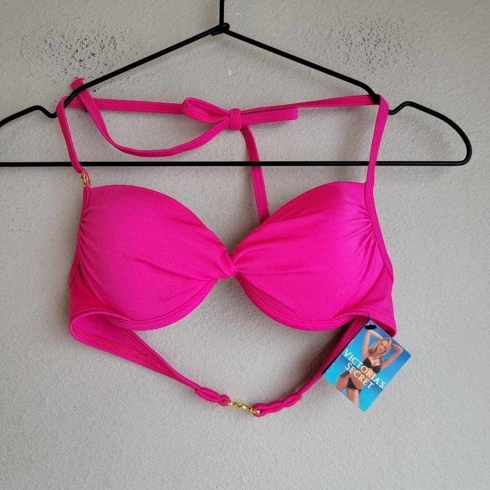 Victoria's Secret Very Sexy Maldives Twist-Front Bikini Top size 32B NWT